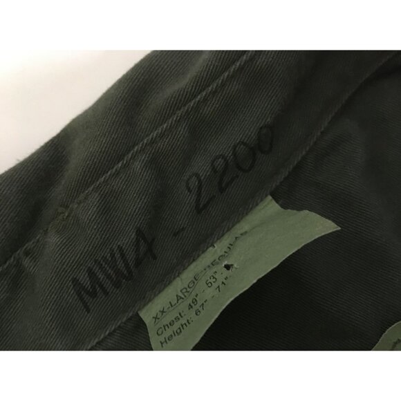 MASH Tv Show Mens Size XXL HAWKEYE Olive Green Army Collared Long Sleeved Shirt - Picture 6 of 6